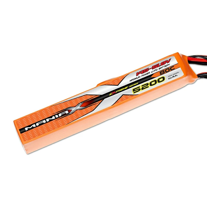 14S-51.8V 5200mAh 80C Stick Lipo akkumulátor