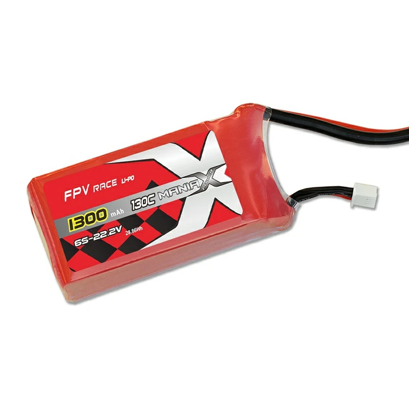 6S-22.2V 1300mAh 130C FPV Racing Lipo akkumulátor