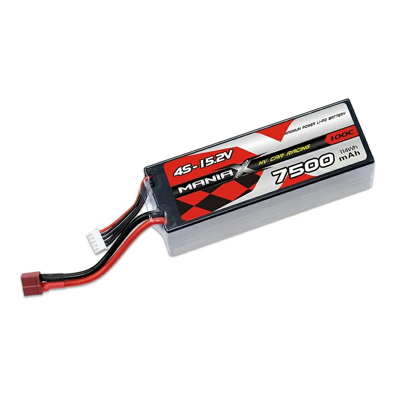 HV Lipo 4S-15.2V 7500mAh 100C keményházas versenyautó akkumulátor